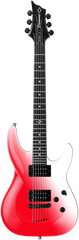 Diamond Barchetta CS Candy Stain Series Electric Guitar - Cane Red
