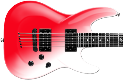 Diamond Barchetta CS Candy Stain Series Electric Guitar - Cane Red