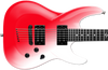Diamond Barchetta CS Candy Stain Series Electric Guitar - Cane Red