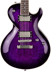 Diamond Bolero EX Birds Eye Maple Electric Guitar - Trans Purple