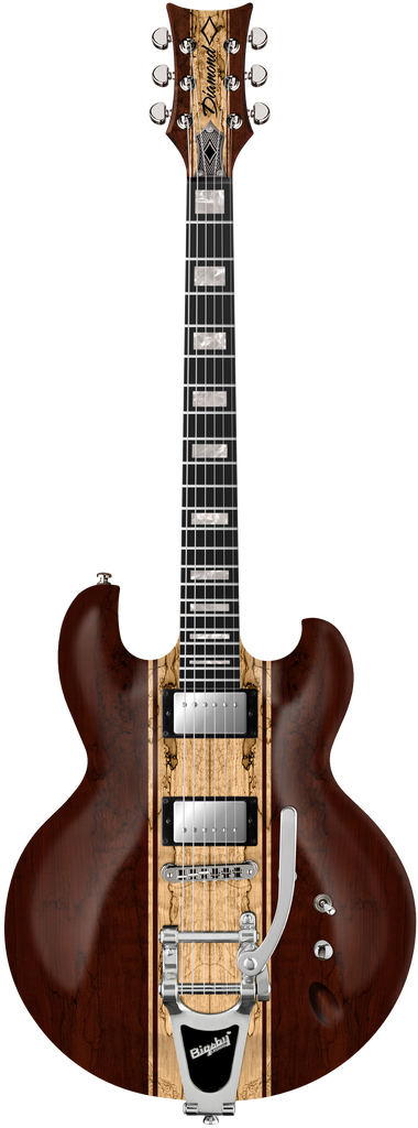 Diamond Imperial SM Electric Guitar with Bigsby Tremolo - Satin Walnut