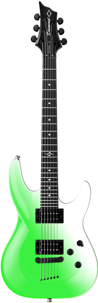 Diamond Barchetta CS Candy Stain Series Electric Guitar - Sour Apple