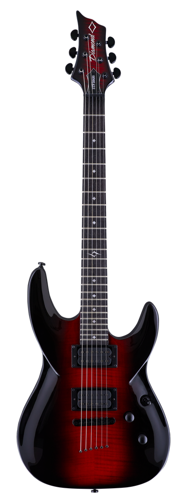Diamond Barchetta STF Electric Guitar - Red Linear Burst