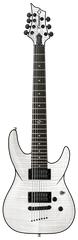 Diamond Barchetta STF 7 String Electric Guitar - Trans White
