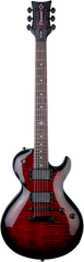 Diamond Bolero ST Flame Electric Guitar - Trans Red
