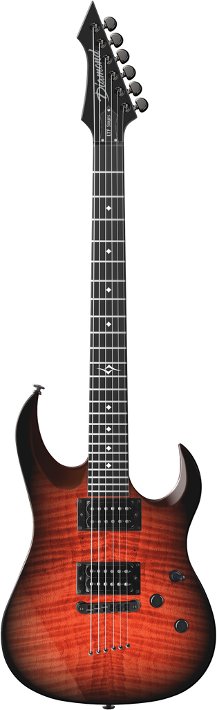 Diamond Halcyon LTF Series Electric Guitar - Cinder Red