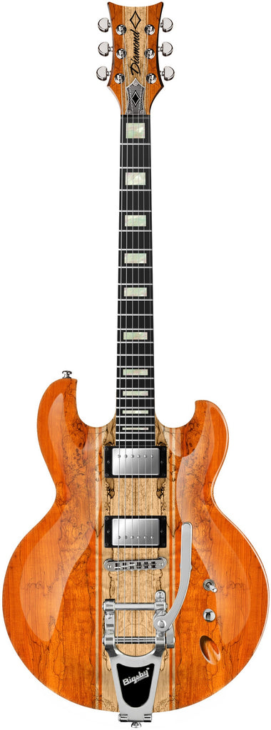 Diamond Imperial SM Electric Guitar with Bigsby Tremolo - Trans Burnt Orange